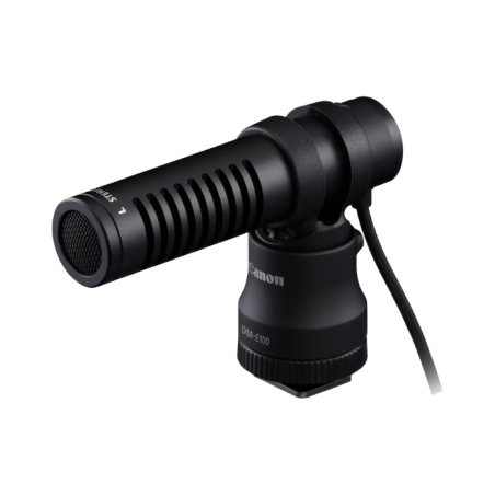 Canon Micro Stéréo DM-E100 – Microphone externe compact pour caméra et appareil photo Canon