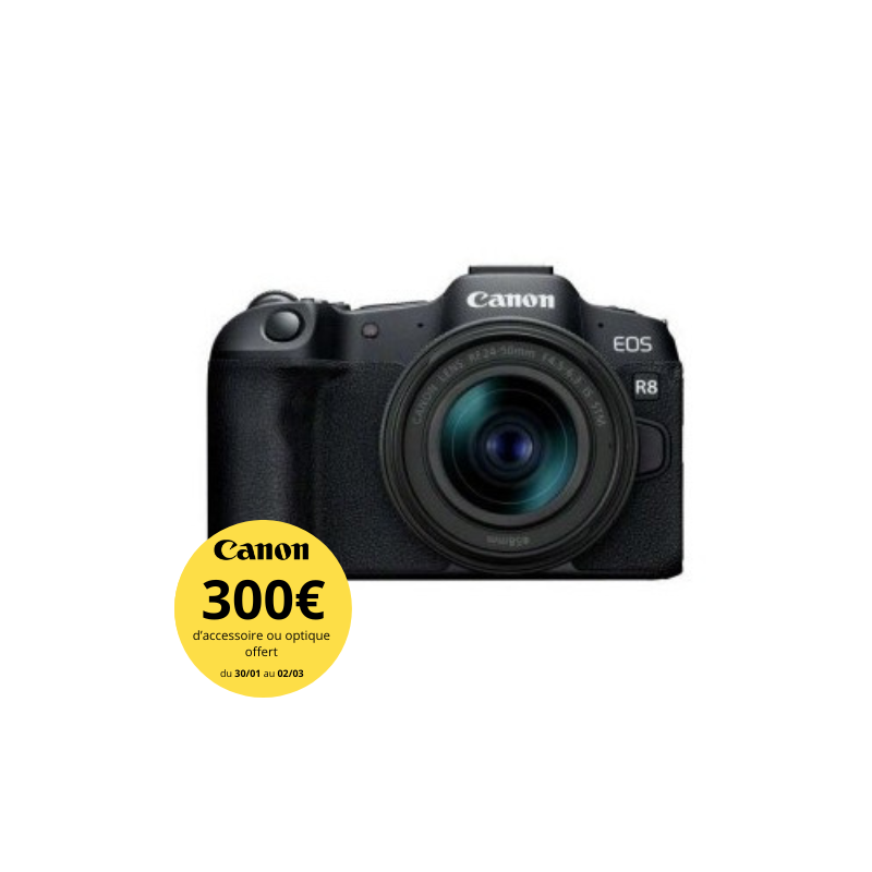 Canon EOS R8 : hybride plein format léger et puissant