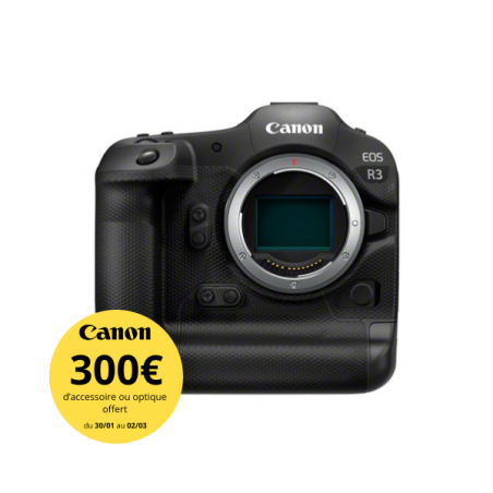 Canon EOS R3 – Boîtier hybride plein format professionnel