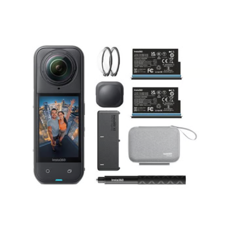 Insta360 X5 – Caméra 360° 8K – Standard & Essential Bundle