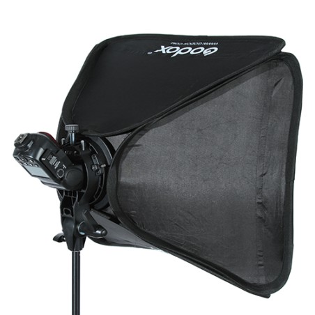 Godox Support S-Type Bowens + Softbox – Kit éclairage flash cobra avec grille