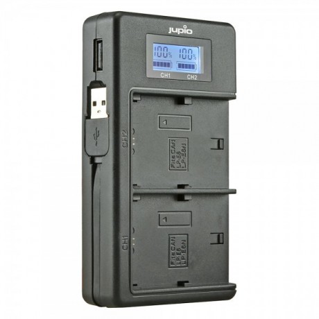 Jupio Chargeur Duo LCD pour Sony NP-/F750/F970