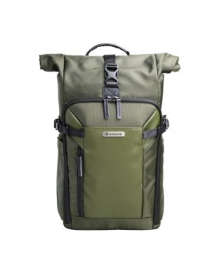 Vanguard VEO Select 43RB Vert – Sac à dos photo compact roll-top discret pour reflex et hybride