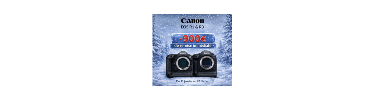 Jusqu'à 900€ de remise - Offre boitiers CANON EOS R